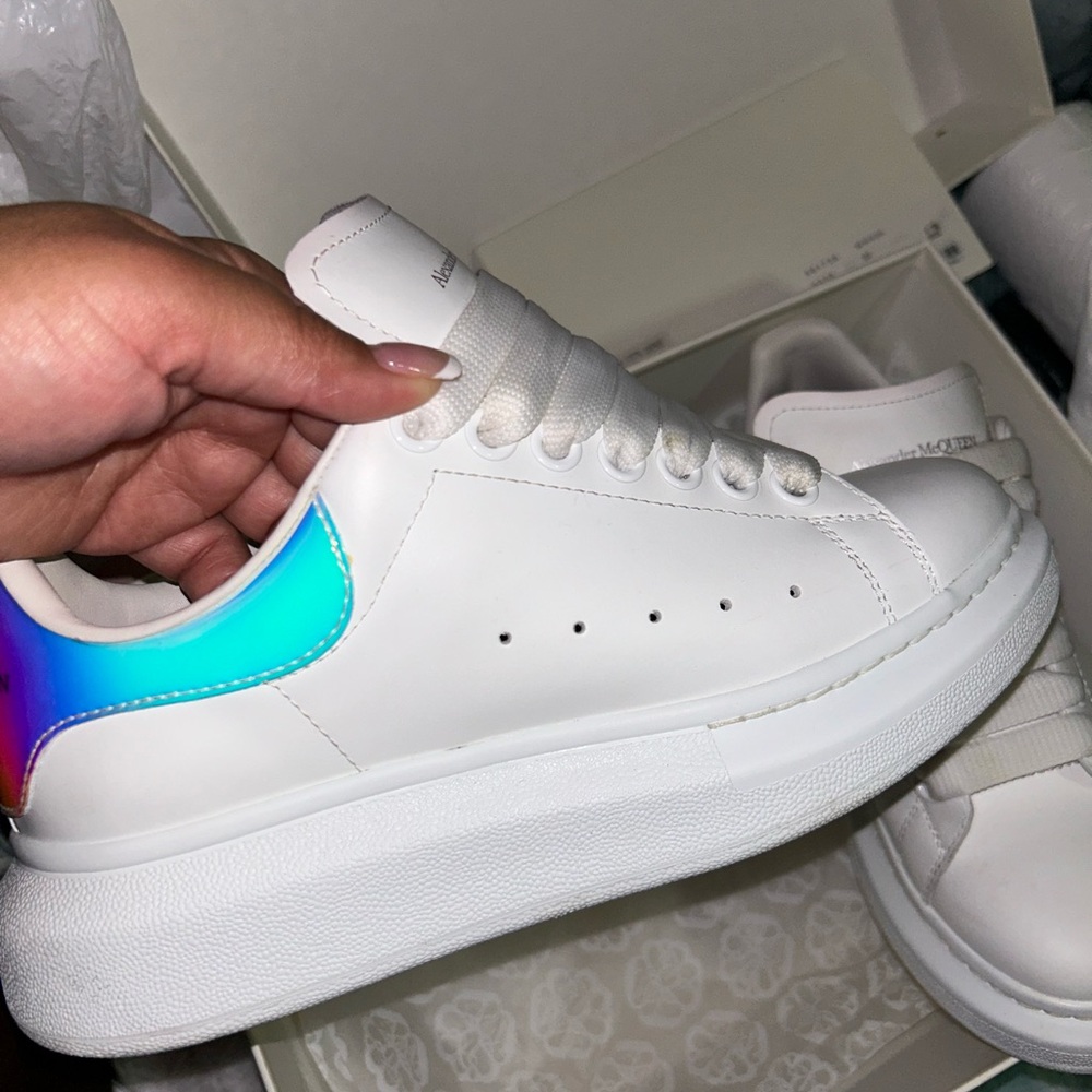 Alexander McQueen women’s size 36 iridescent sneaker